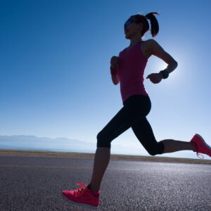 Running outdoors